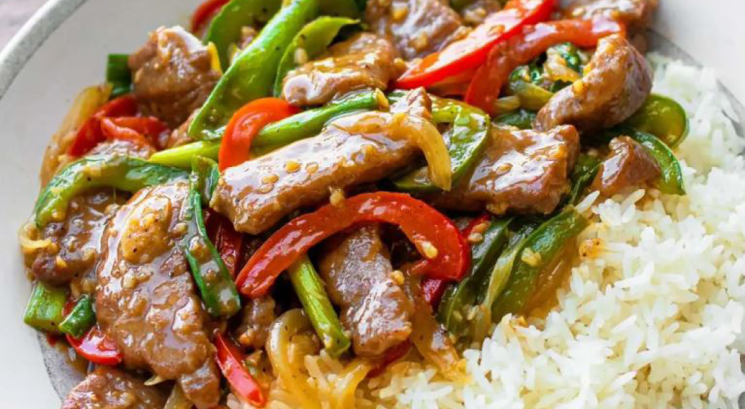 Black Pepper Beef Stir Fry